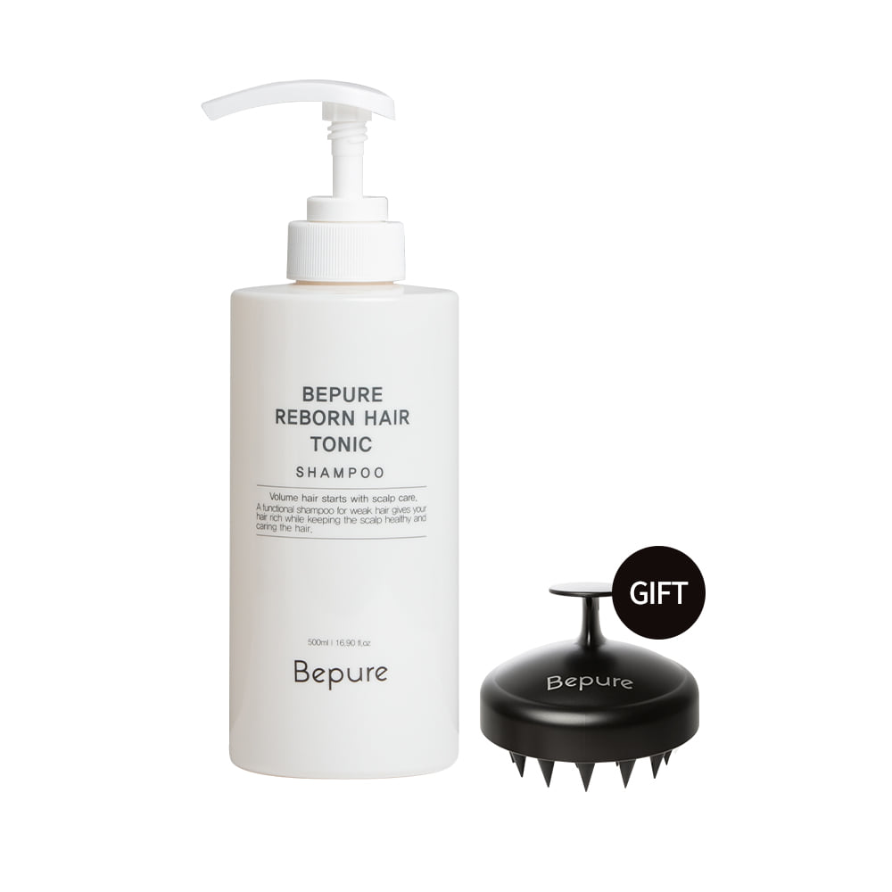 [11월 14% 할인] Bepure reborn hair tonic shampoo 비퓨어 리본 헤어토닉 샴푸  (두피 브러쉬 증정)