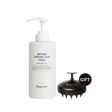 [3월 35% 할인+증정]Bepure reborn hair tonic shampoo 비퓨어 리본 헤어토닉 샴푸 (두피브러쉬 증정)